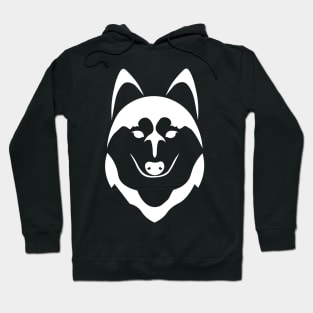 white husky dog head Hoodie